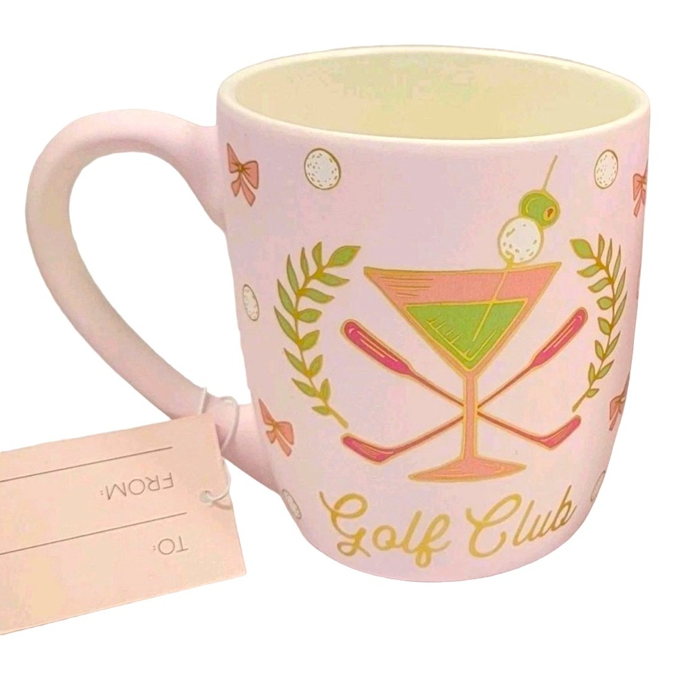 Golf Club Pink Ceramic Soft Touch Mug